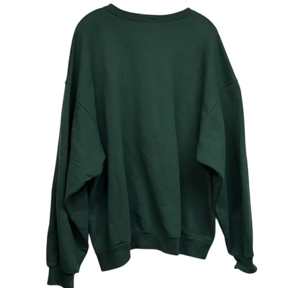 Women's Christmas Holiday Snowman Green Sweatshirt Size Large (L) - Picture 2 of 3